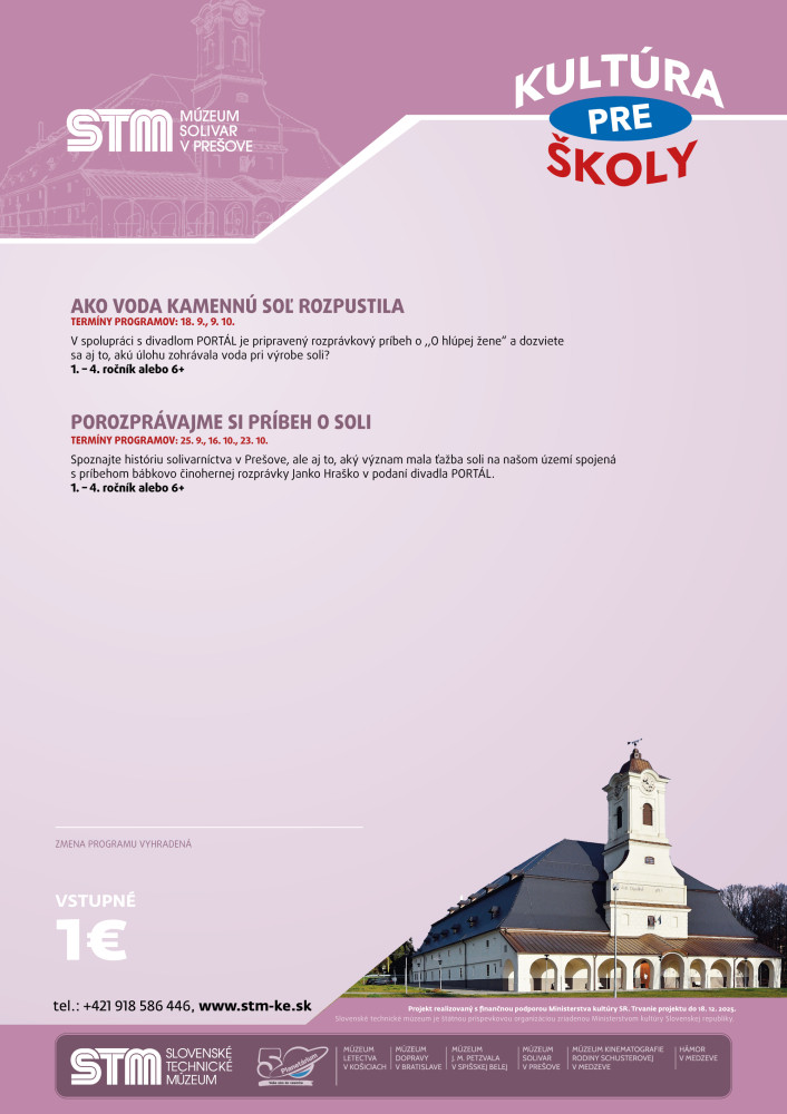 program kultura pre skoly v muzeu solivar v prešove